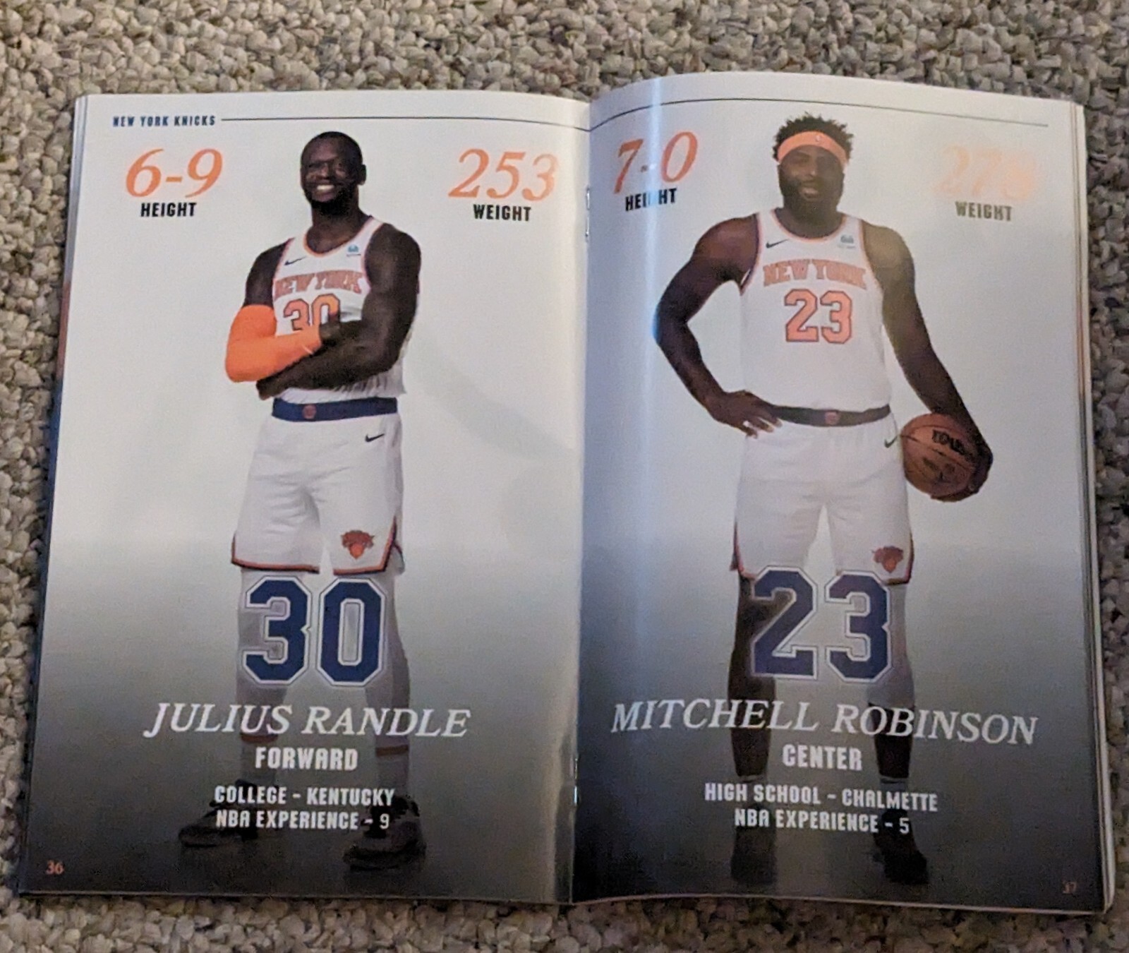 NY Knicks Official 2024 PLAYOFFES Game Program