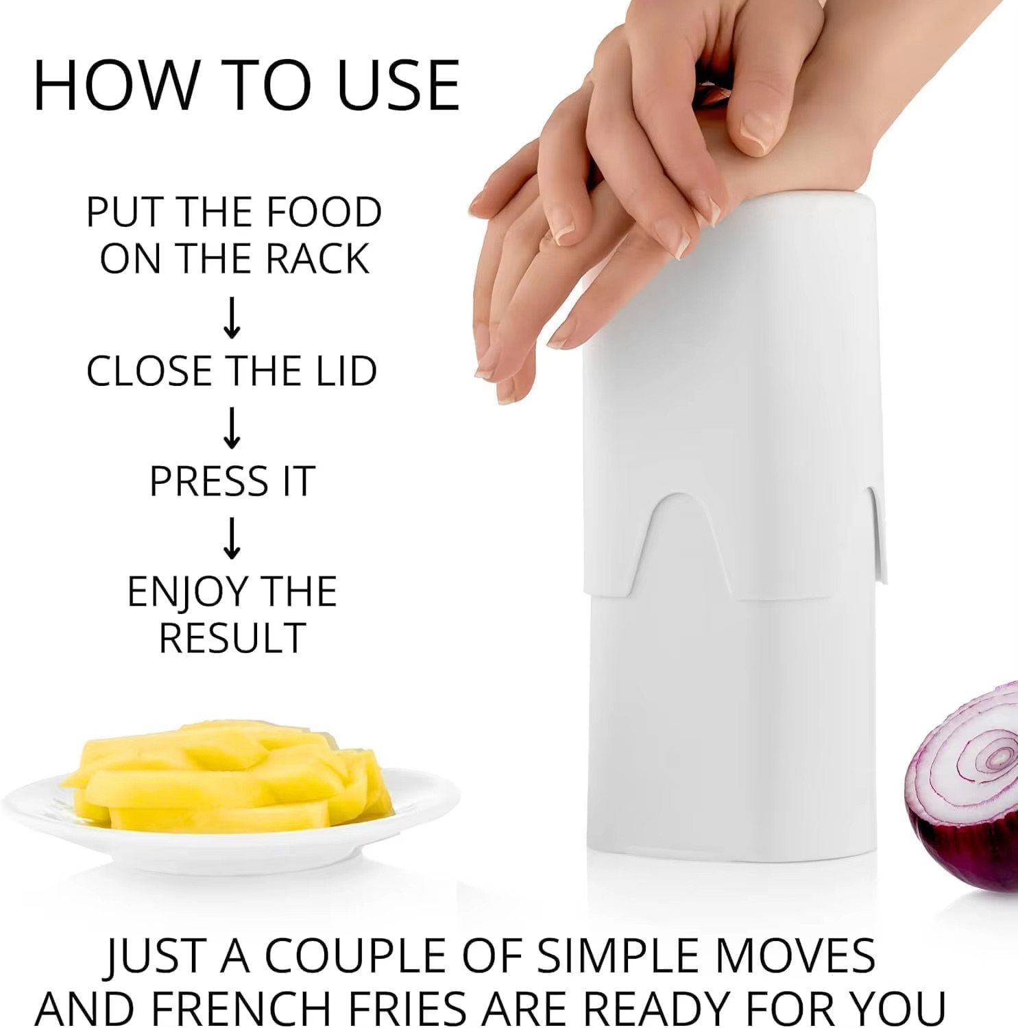 Potato Fries Cutter One Step French Fry Vegetable Fruit Slicer Kitchen Tools New