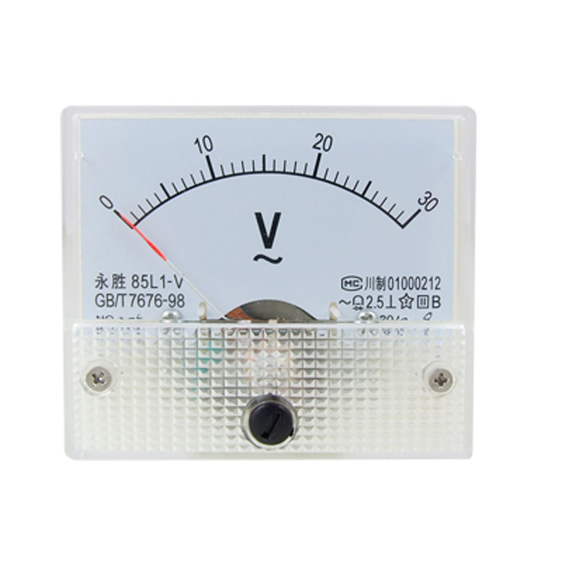 1Pack 85L1 AC 0-30V Rectangle Analog Volt Panel Meter Gauge
