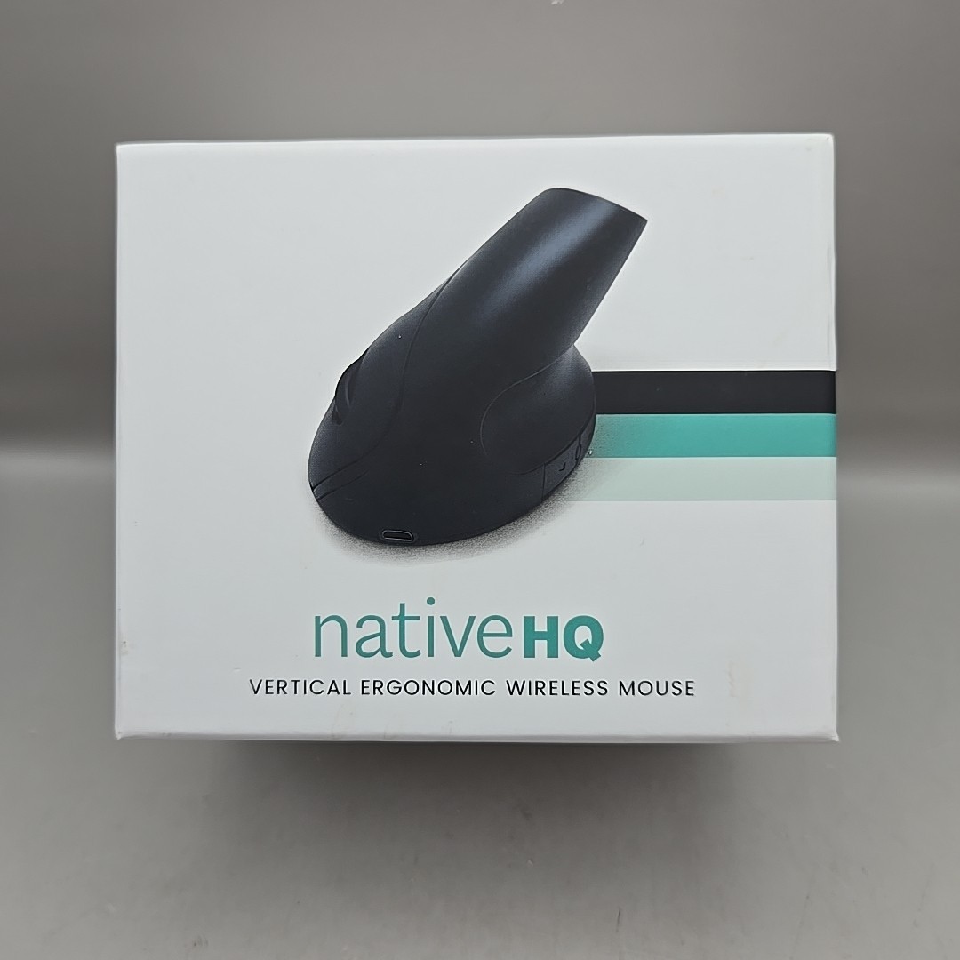 Native HQ Veryical Ergonomic Wireless Mouse Model NATIVEVM Black Rechargeable