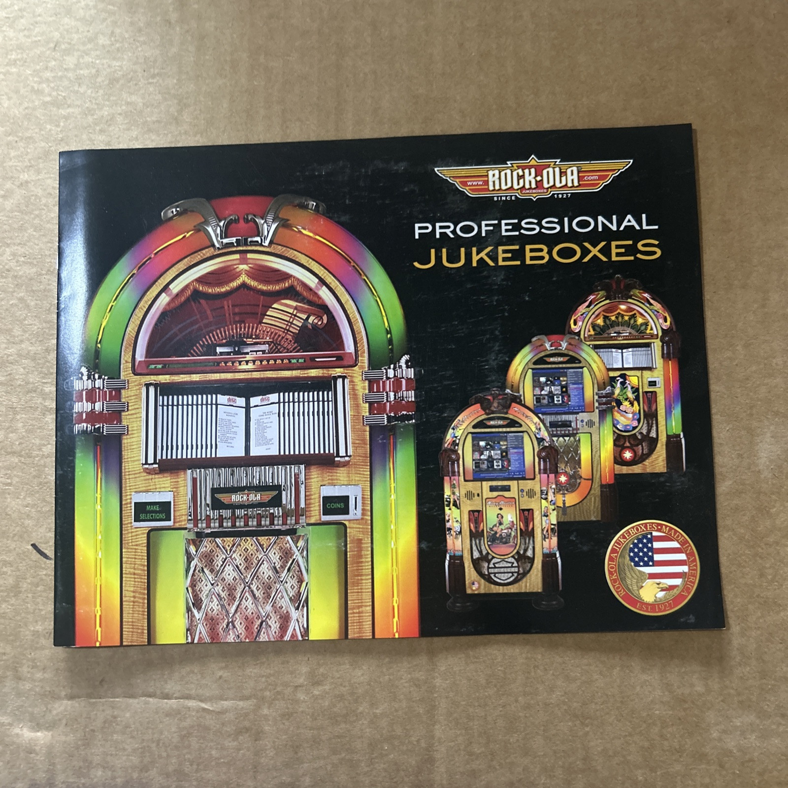 Original Factory Rock-ola  Jukebox Six Page Brochure FLYER  add ship .10 cents