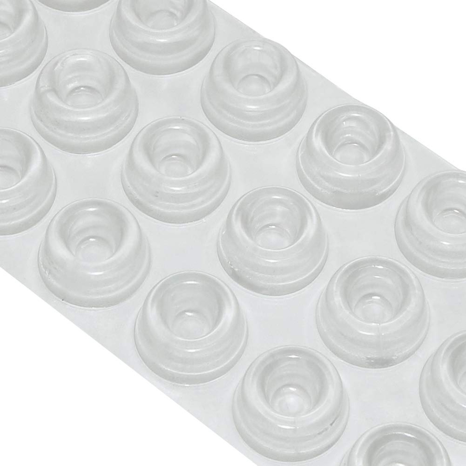 18pcs Furniture Bumpers, Silicone Adhesive Clear Bumpers Noise Dampening for ...