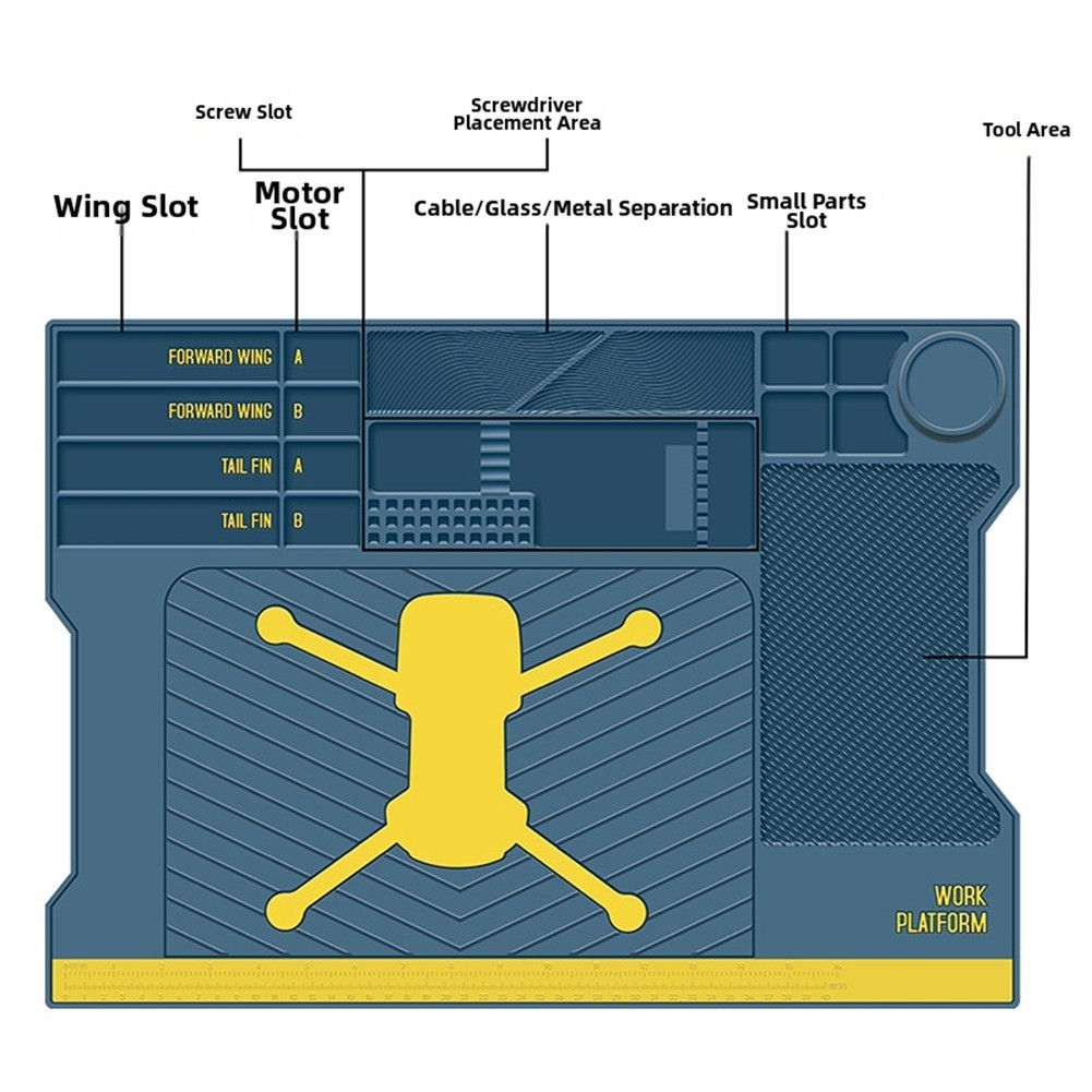 Workstation Accessory Soldering Mat Heat Resistant Holds Small Components