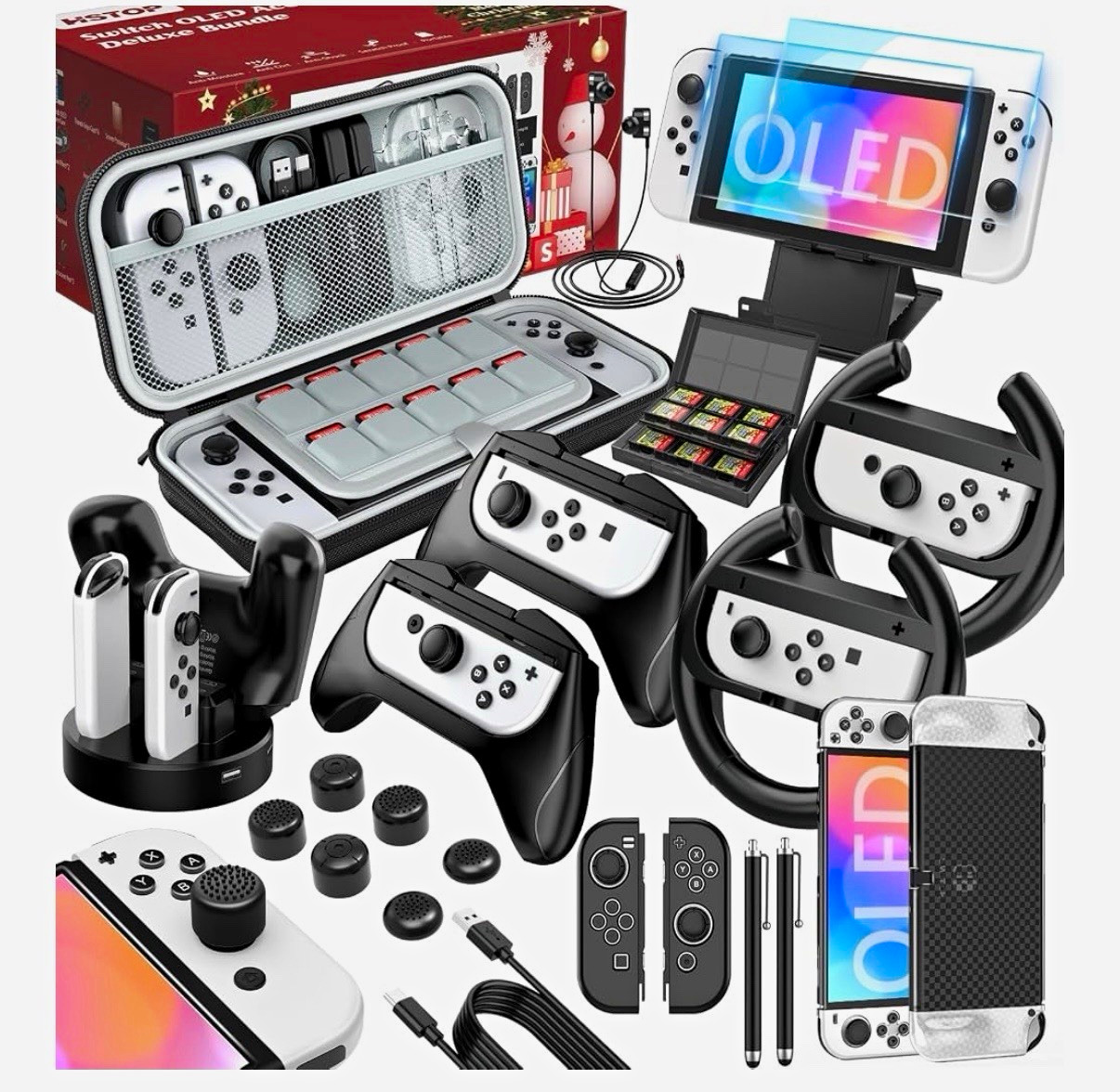 Switch OLED Accessories Bundle for Nintendo Switch OLED Accessories Gift Kit