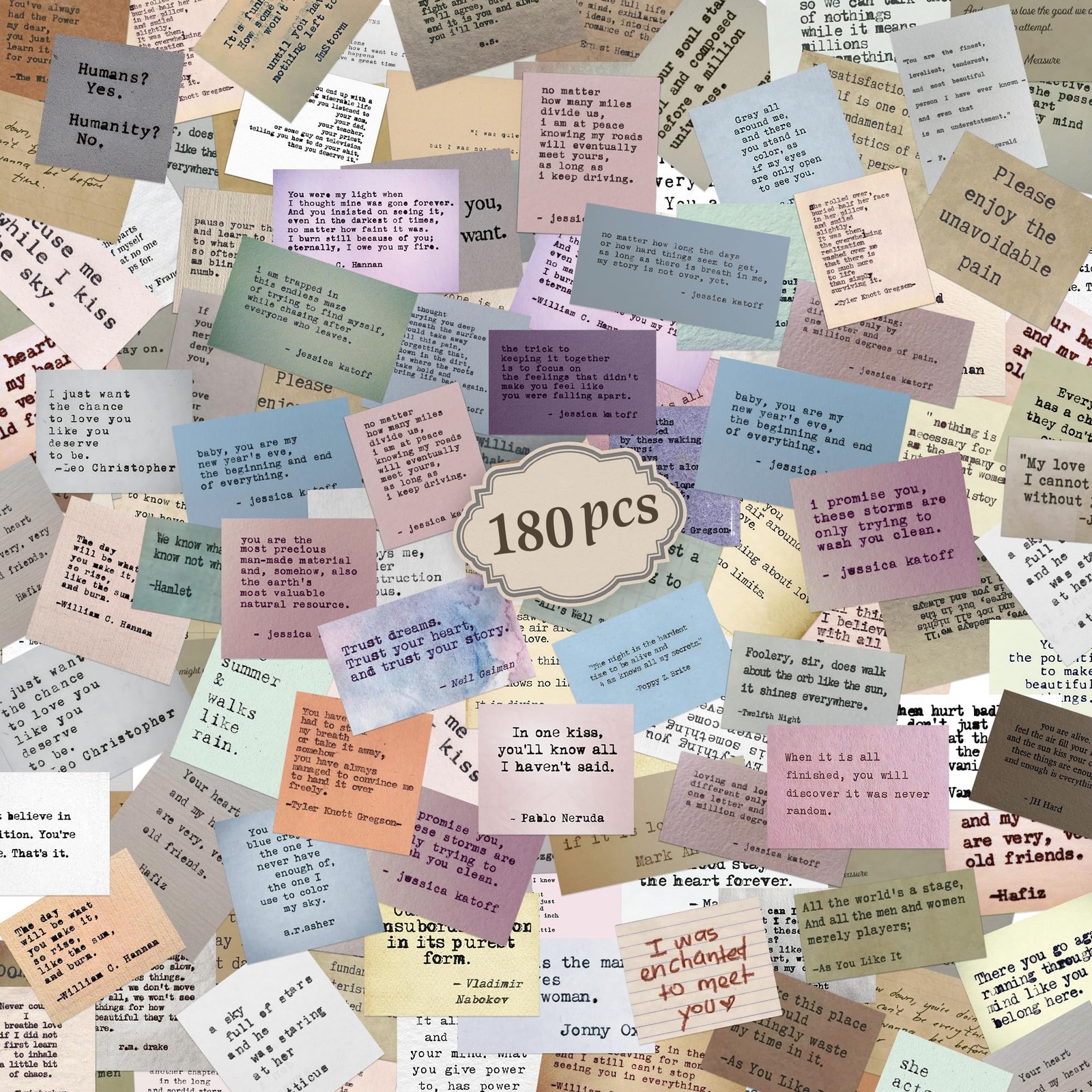 Npcswxq 180PCS Bible Verse Stickers, No Repeat Christian 1.77"–2.56", Sj180ps