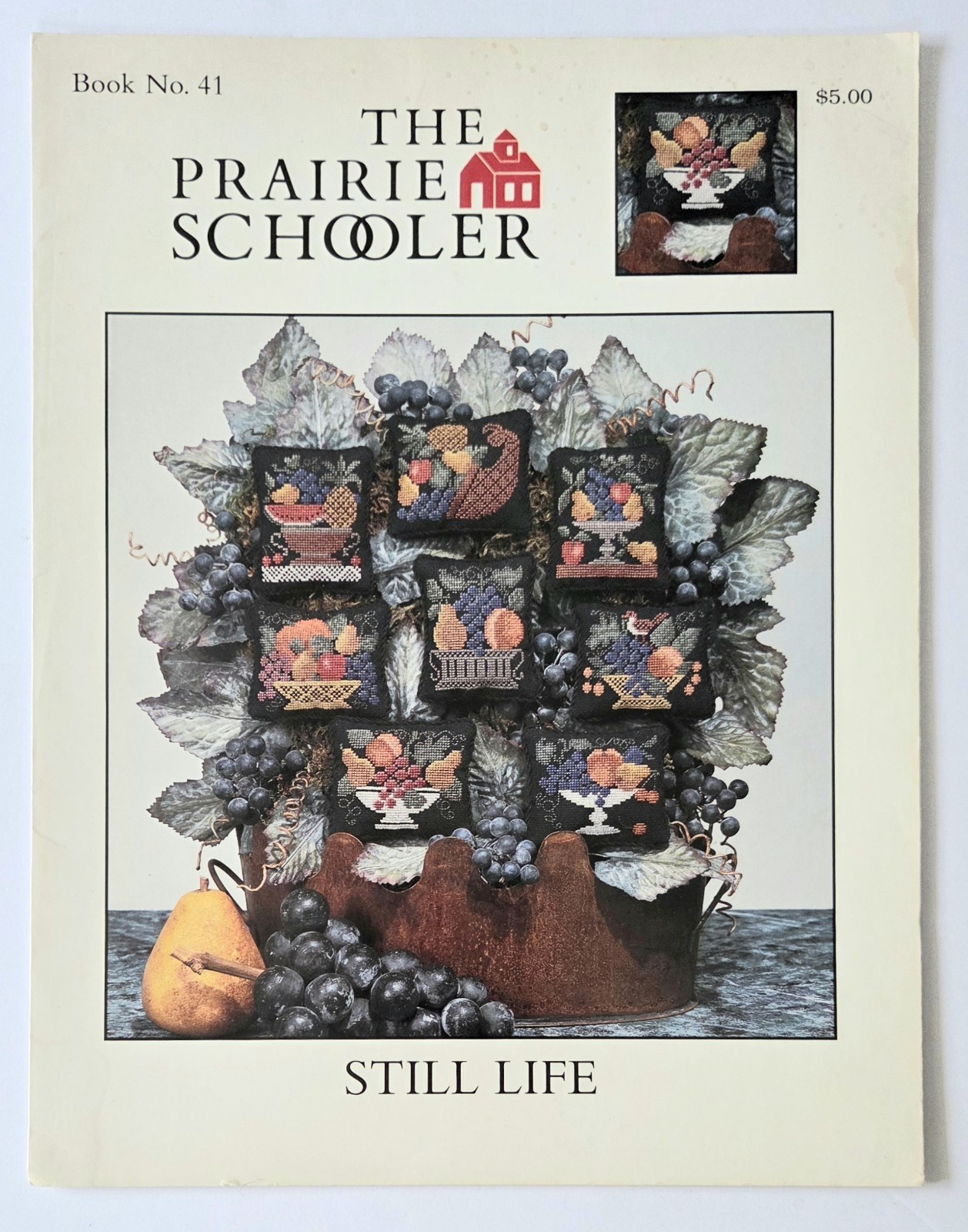 THE PRAIRIE SCHOOLER STILL LIFE COUNTED CROSS STITCH PATTERN BOOKLET