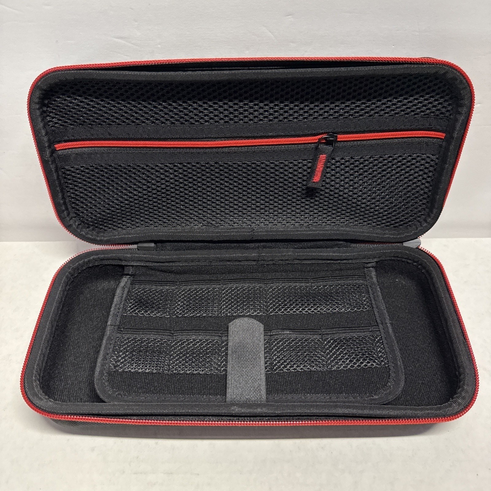 Nintendo Switch 2 - Black And Red Hard Shell Nylon Carrying Protective Case