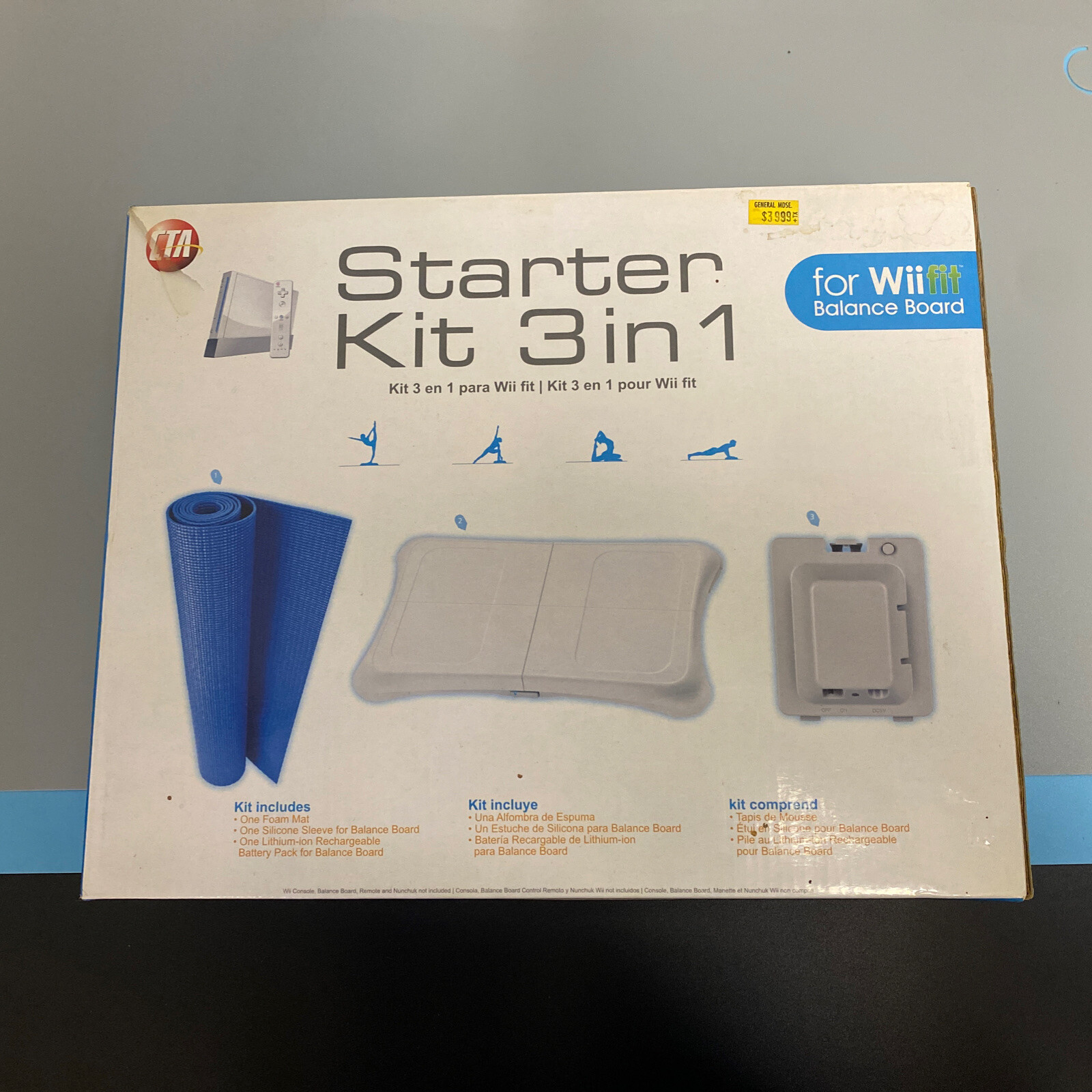 Nintendo Wii Balance Board Starter Kit 3 in 1 Fit Open Box Never Used
