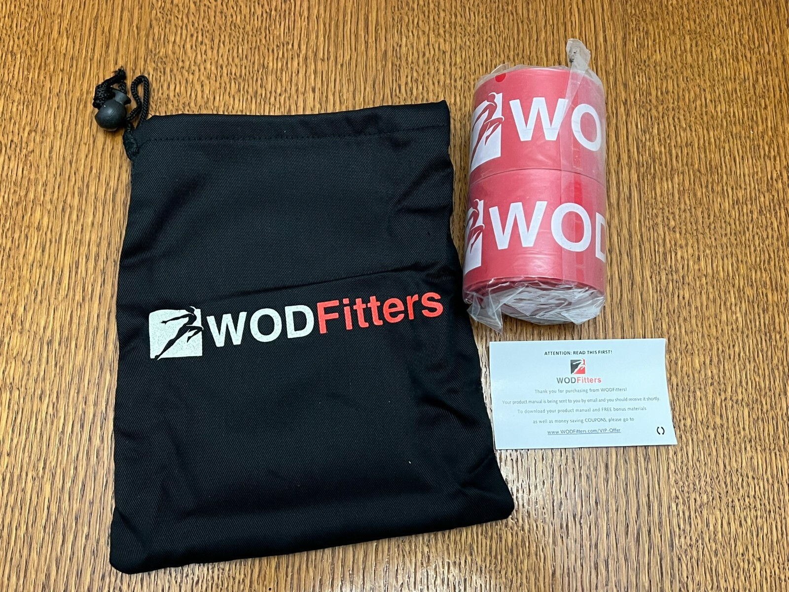 WOD Fitters Red bands Set Exercise Fitness NEW