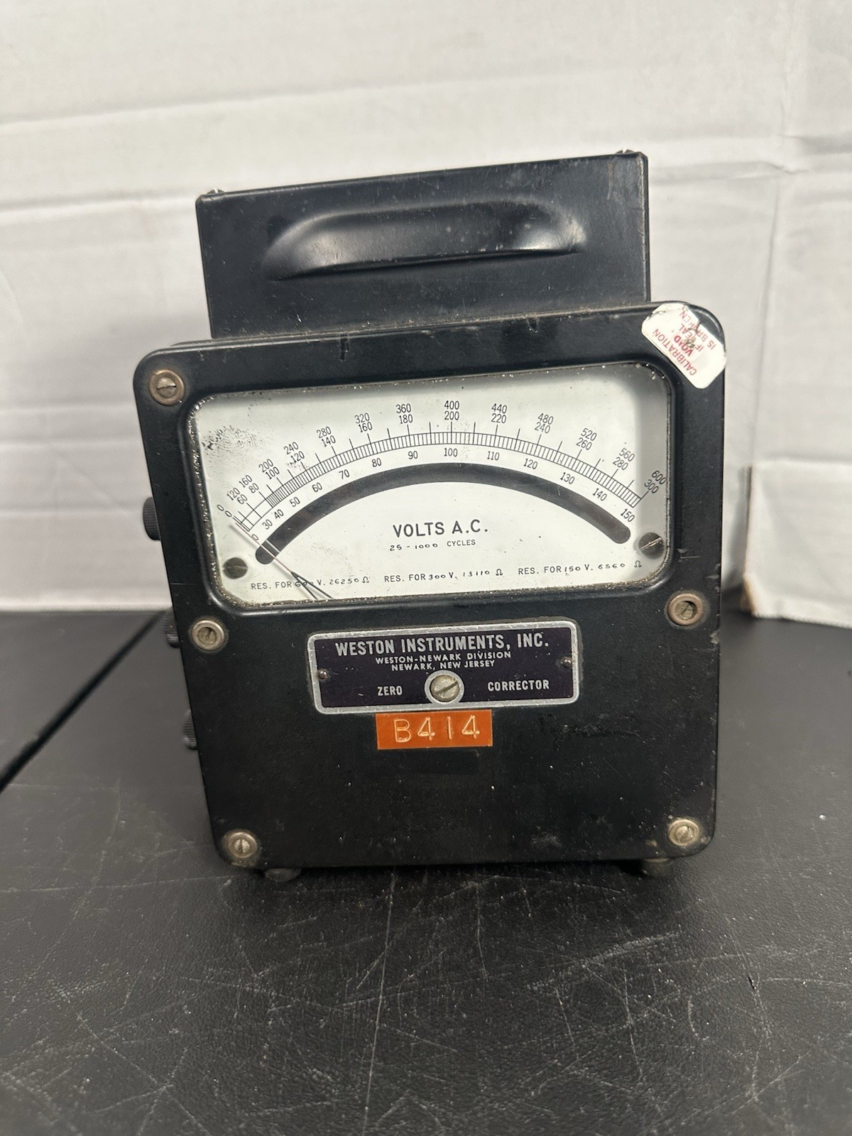 Weston AC Voltmeter Zero Corrector Model 433 (untested)