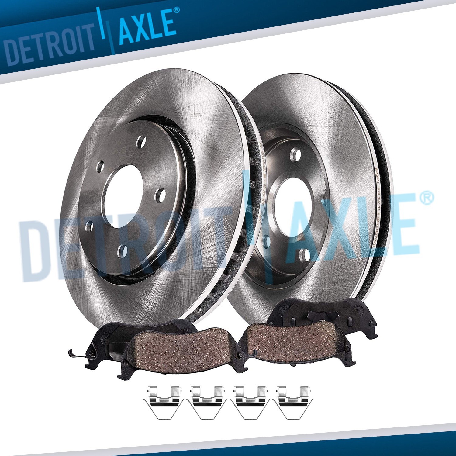 Front Rotors Ceramic Brake Pads Kit for Honda Accord Acura CL TL TSX