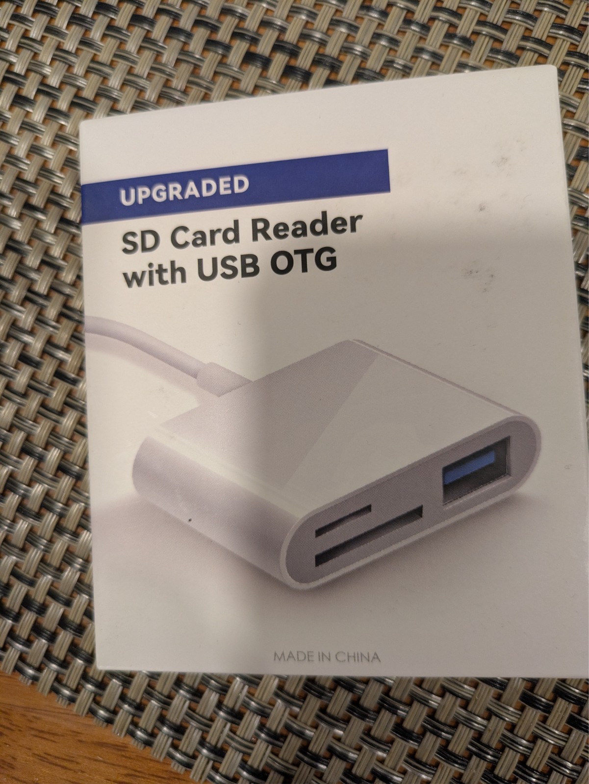 SD card reader with usb otg. Brand New in Box.
