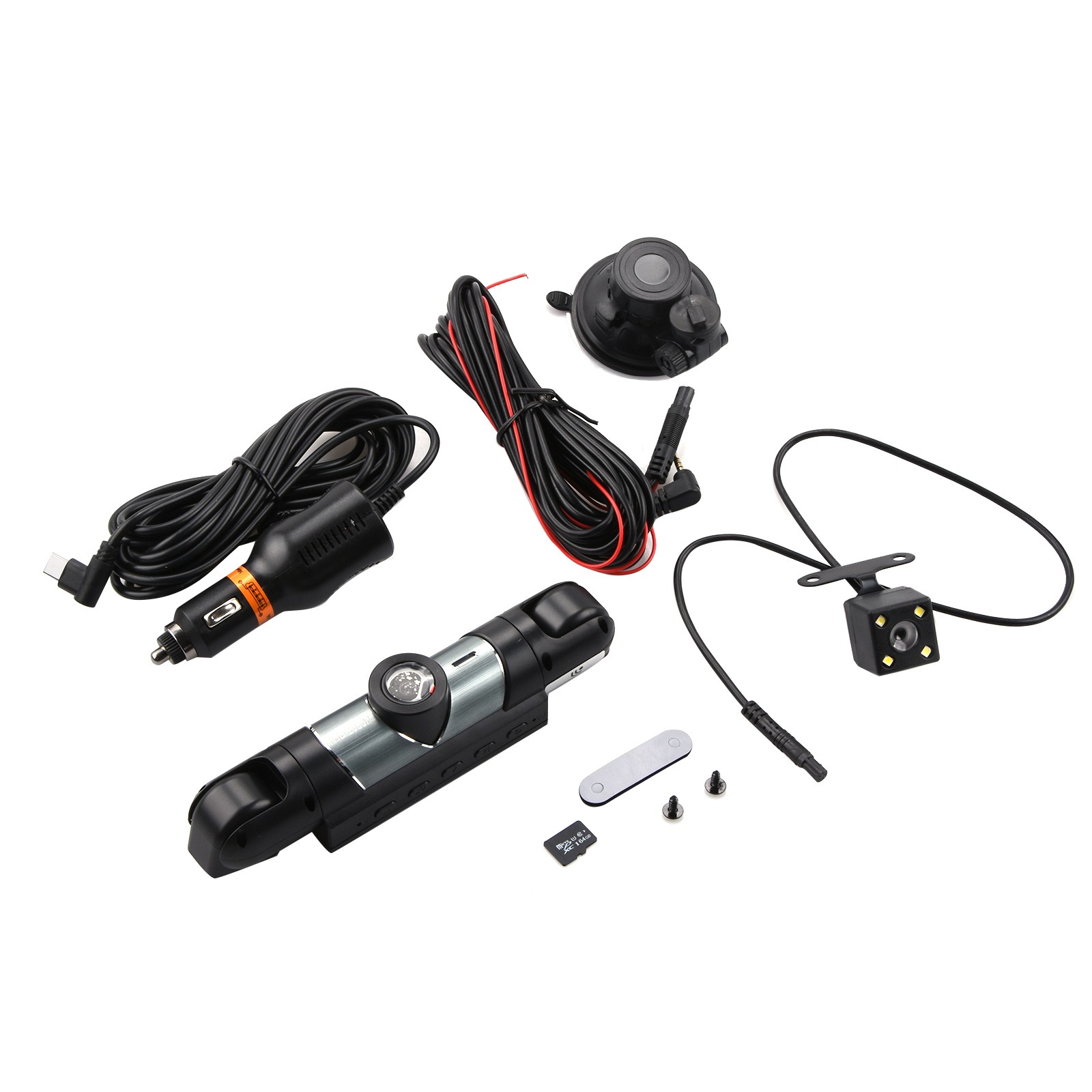 4 Channel 1080P Dash Cam Front Rear Left Right Inside Camera 170 Wide Angle Wifi