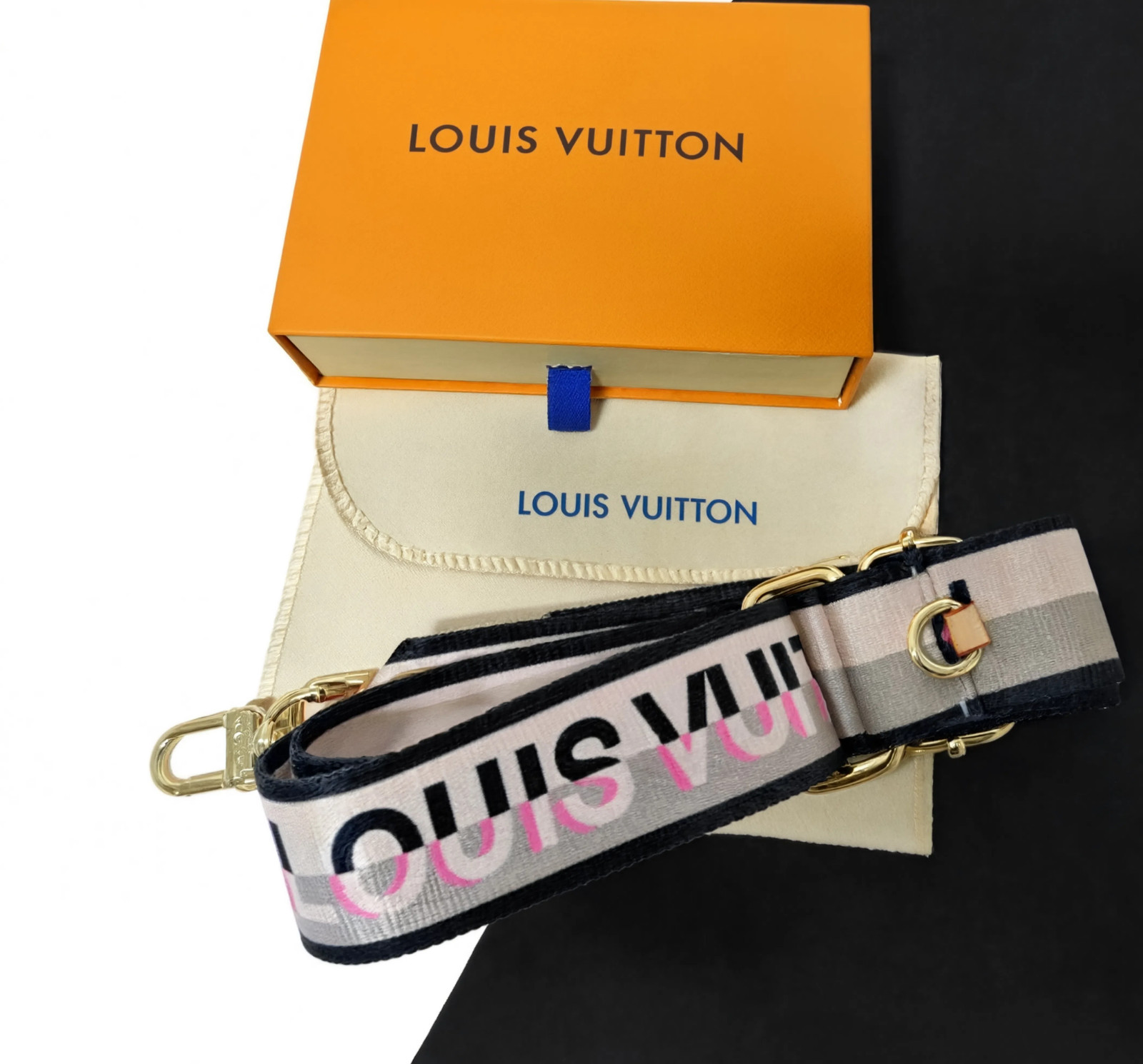 Louis Vuitton Speedy Bandouliere Adjustable Jacquard Shoulder Strap used,.
