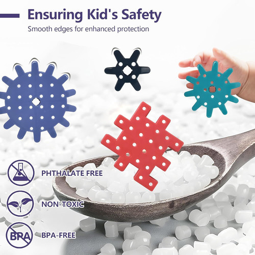Gear Toys Interlocking Building Blocks, 150 Piece Educational Engineering...