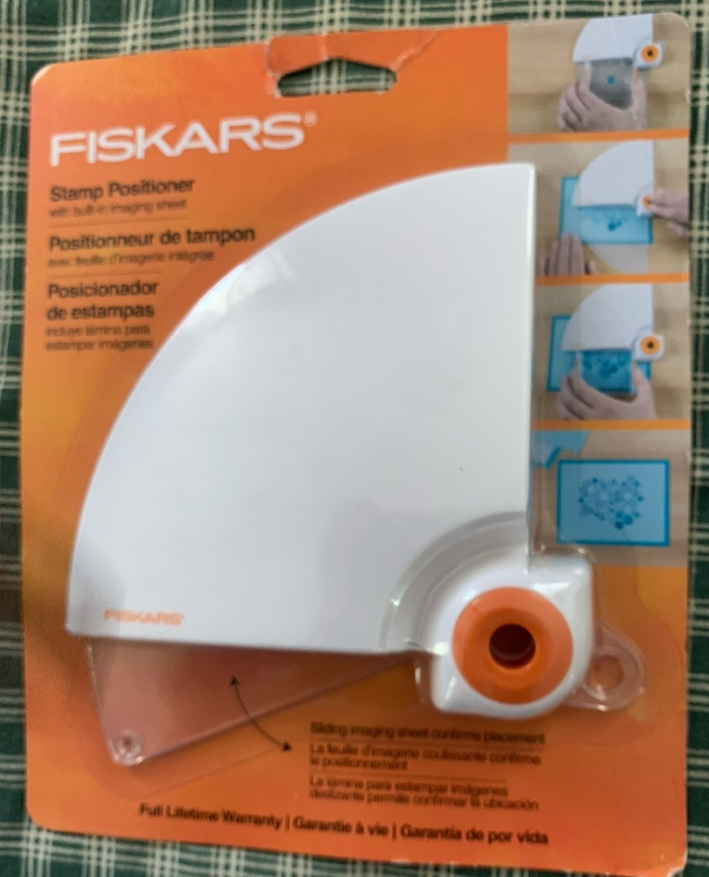 Fiskars Stamp Positioner With Non-Slip feet, New in Package