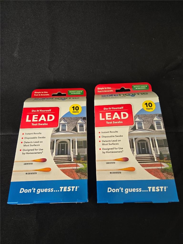 = Lot of 2 Safe Home Do It Yourself LEAD Tet Swabs 10 Tests Per Kit Fast Results