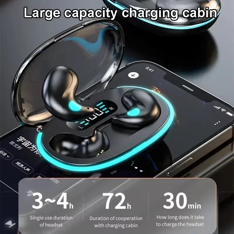 Mini Bluetooth Headset Invisible Earbuds Sleep Wireless Earphones