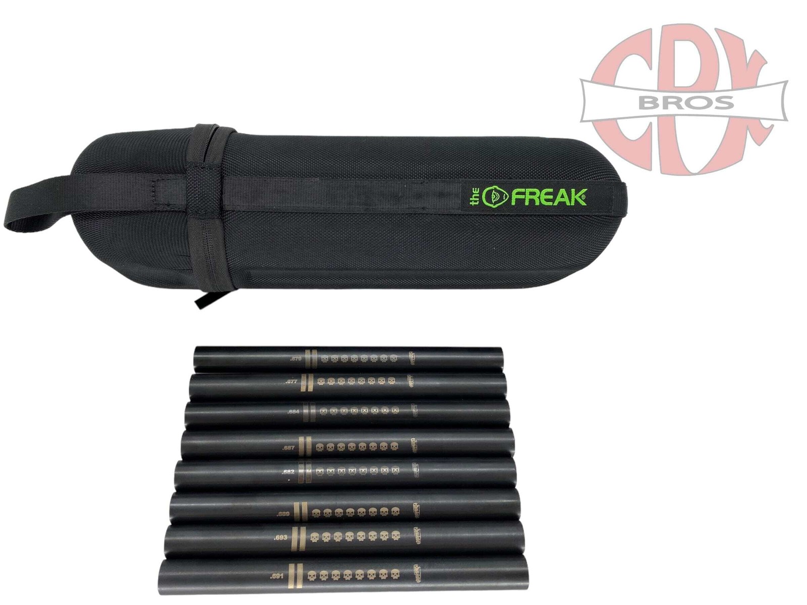 8 Infamous Freak XL Stainless Steel Inserts With Case