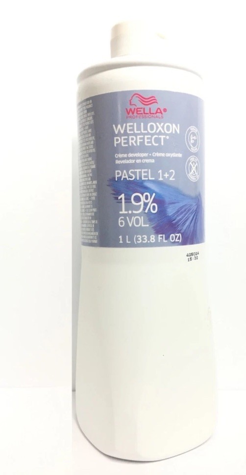 Wella Welloxon Perfect Pastel 1+2  Cream Developer 1.9% 6 Volume 33.8 oz (023)