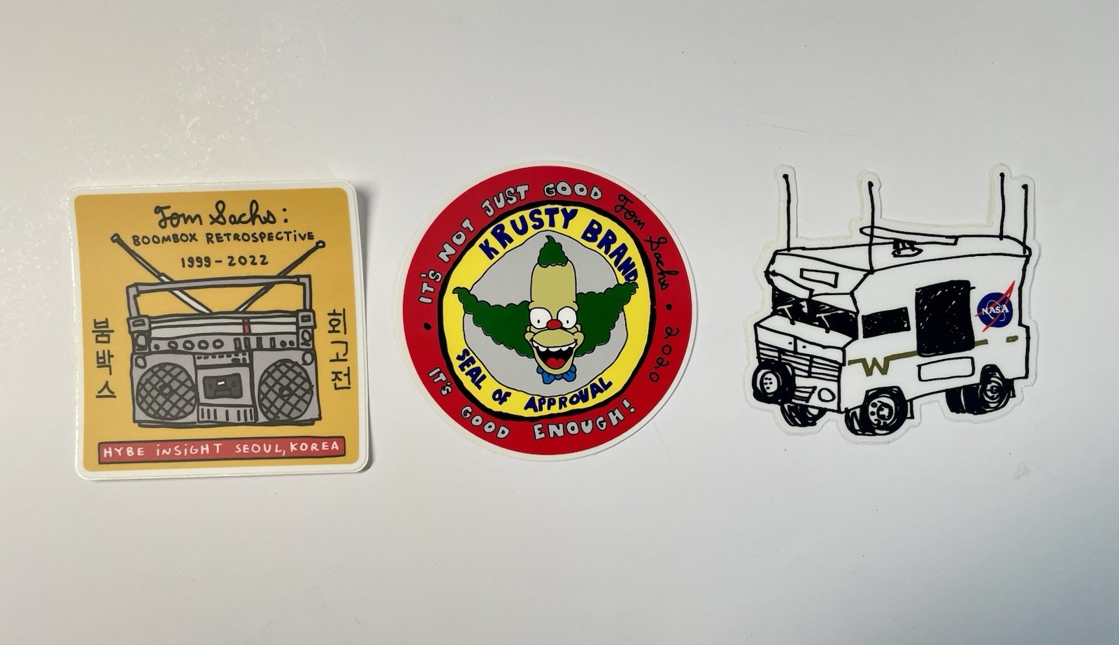 Tom Sachs: "A Collection Of 3 Stickers“ All Sold Out