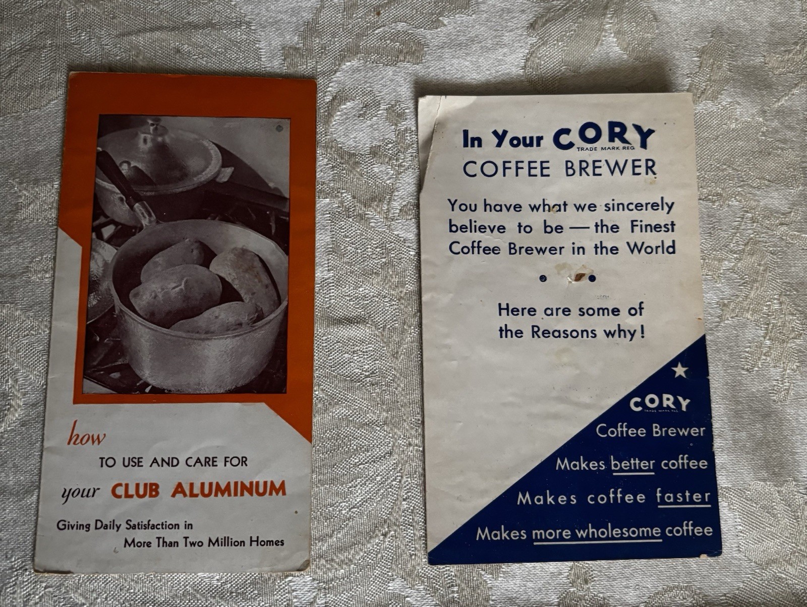 Cory Coffee, Club Aluminum Product Insert Pamphlets