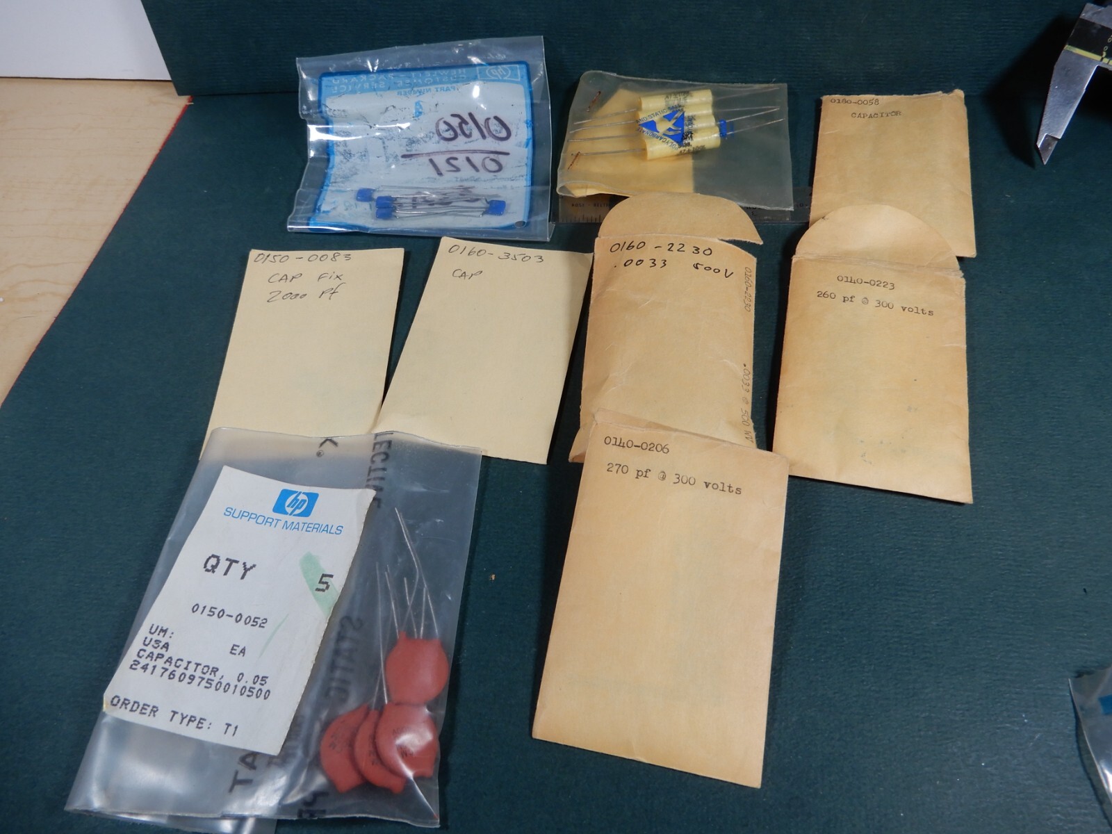 HP Lot of Replacement Capacitors NOS with HP Part Numbers Everything Shown ++