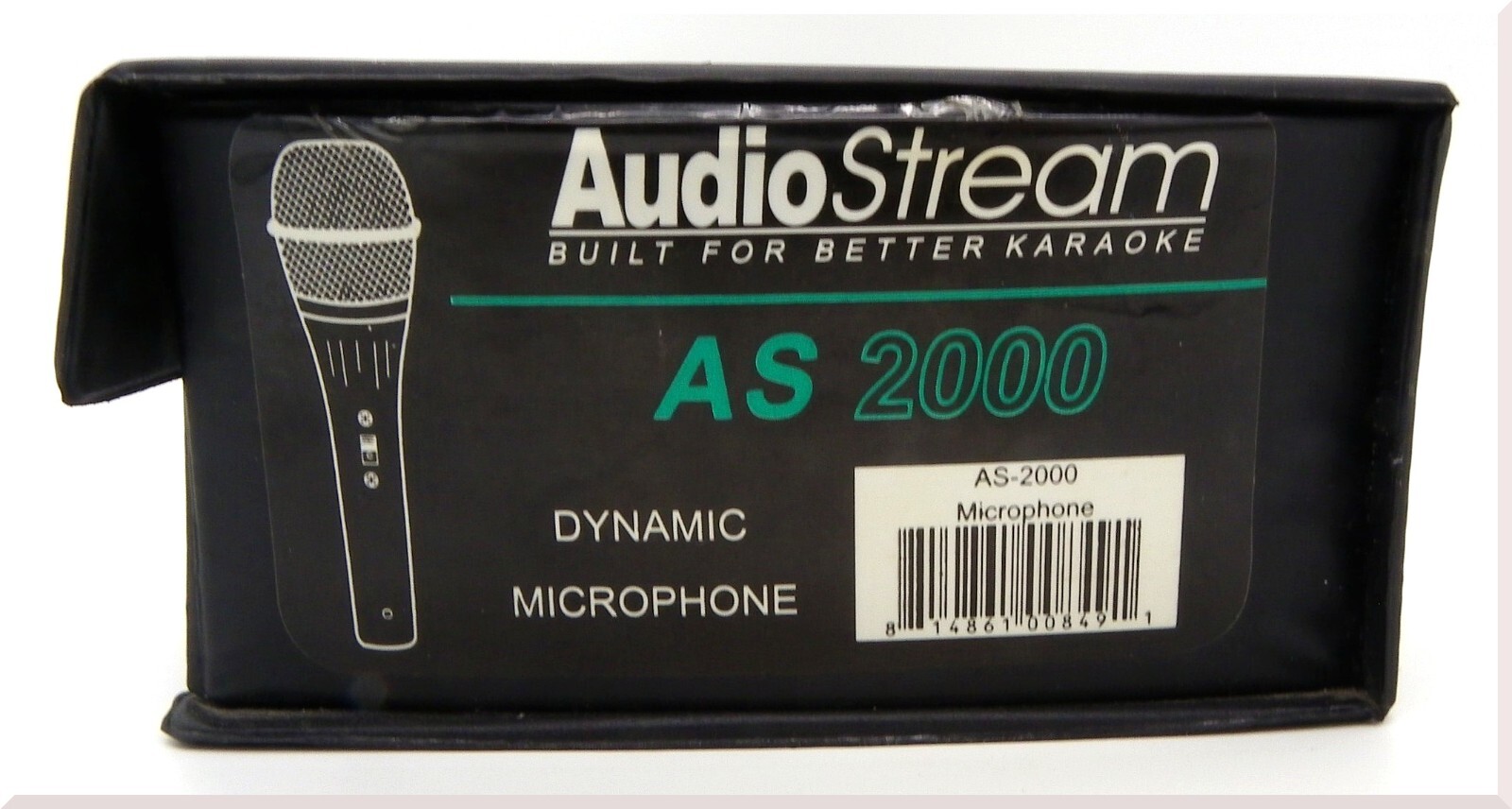 Black AudioStream Karaoke AS-2000 Dynamic With Microphone AS1000