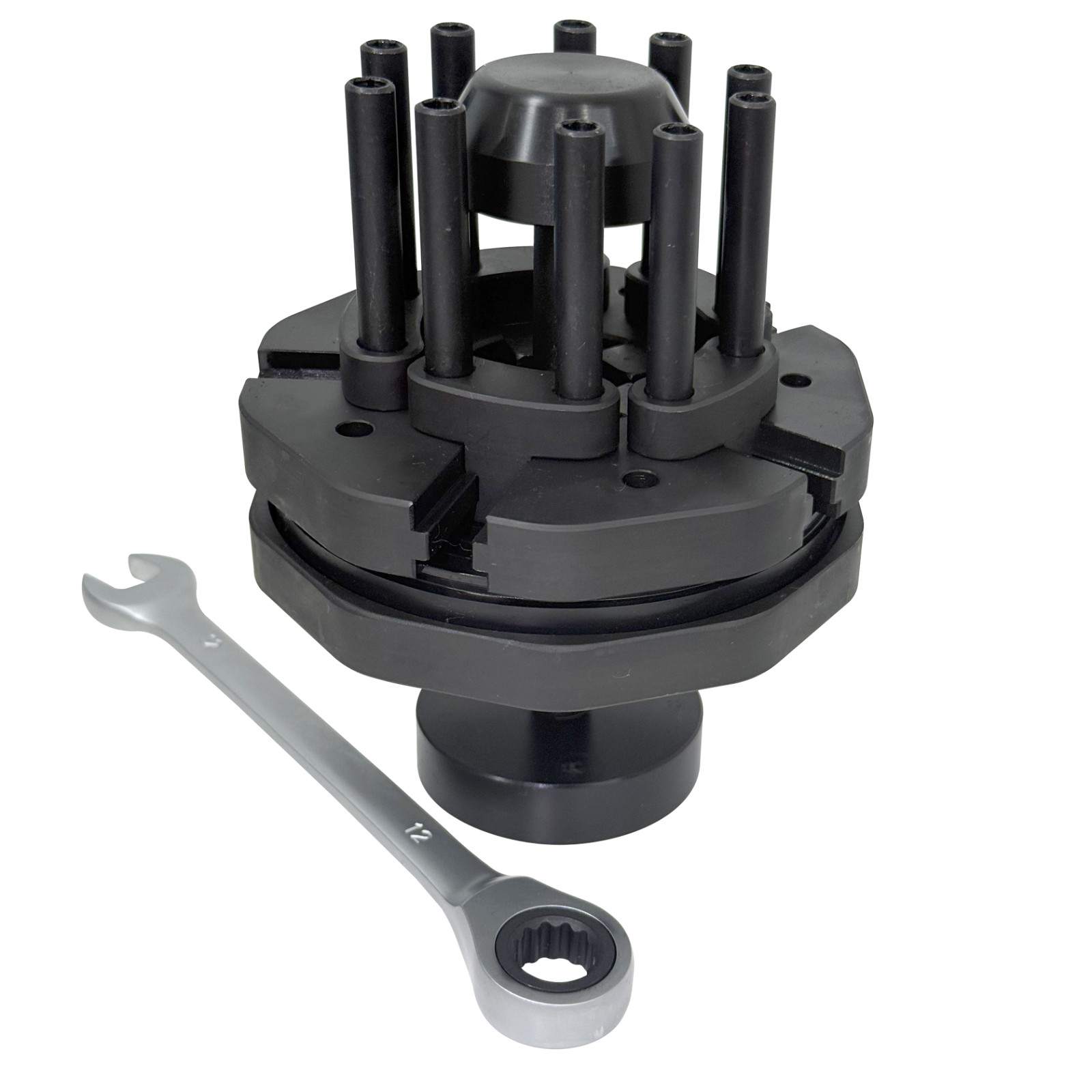 Adjustable universal piston ring installation tool 55–105 mm