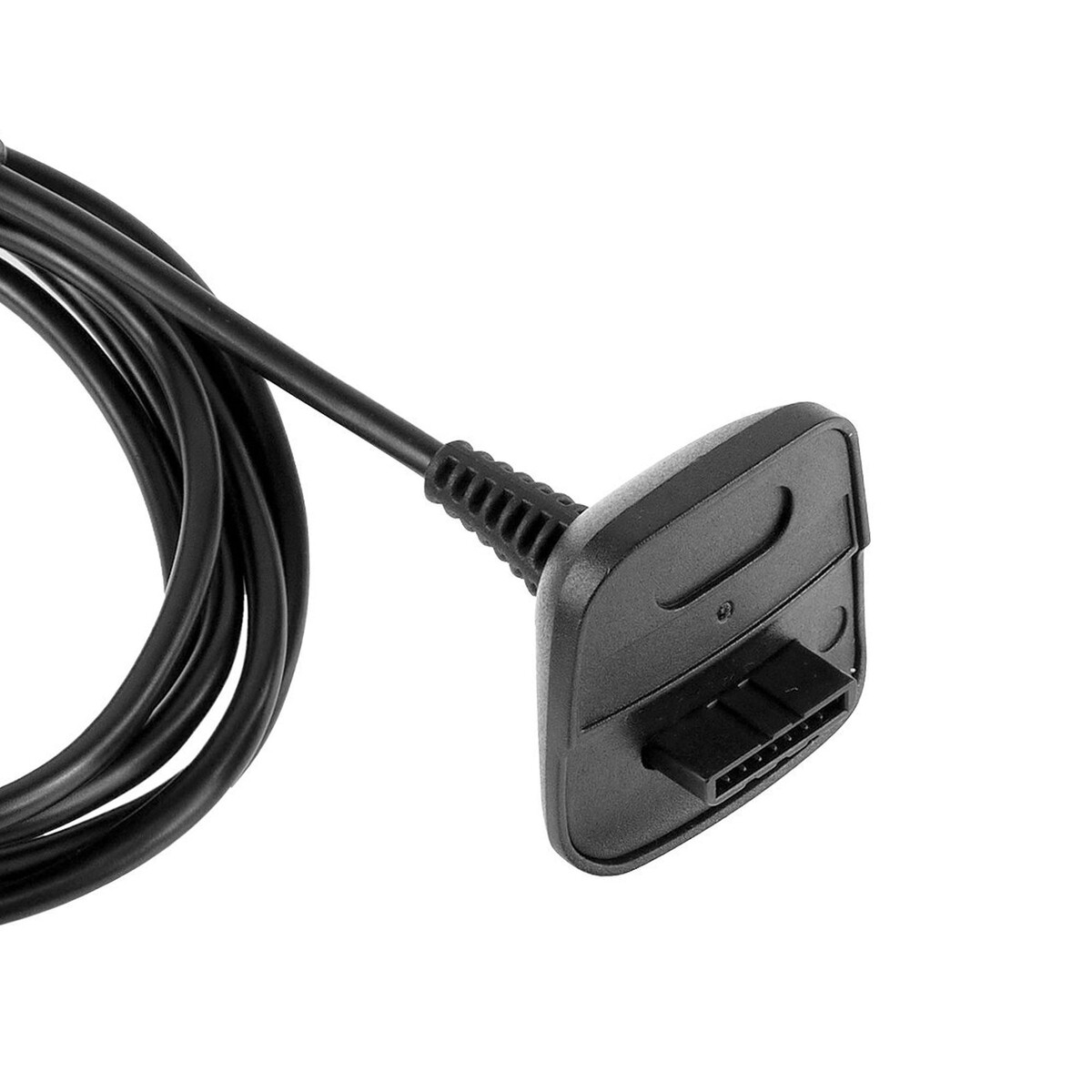 Black Wireless Controller USB Charging Cable Replacement Charger 2 For Xbox 360