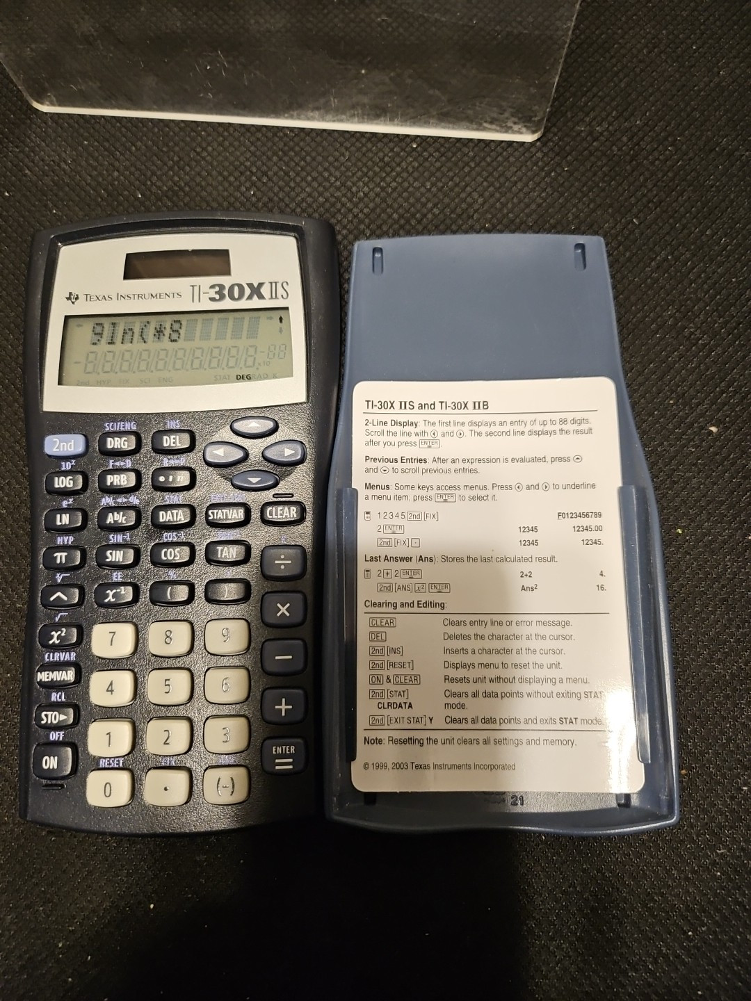texas instruments ti-30xiis scientific calculator