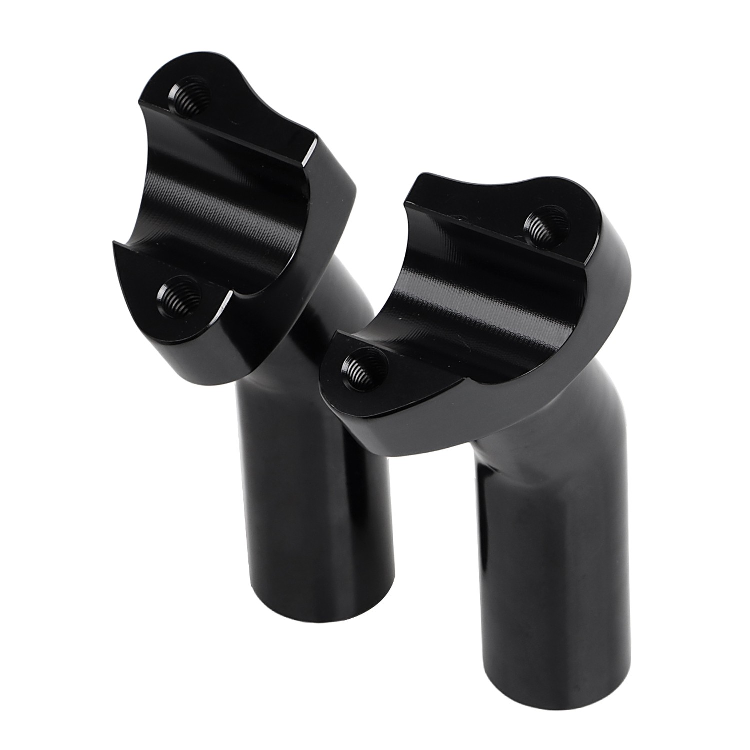 4.5" Tall Pullback Handlebar Risers For Harley Dyna Street Bob Heritage Softail