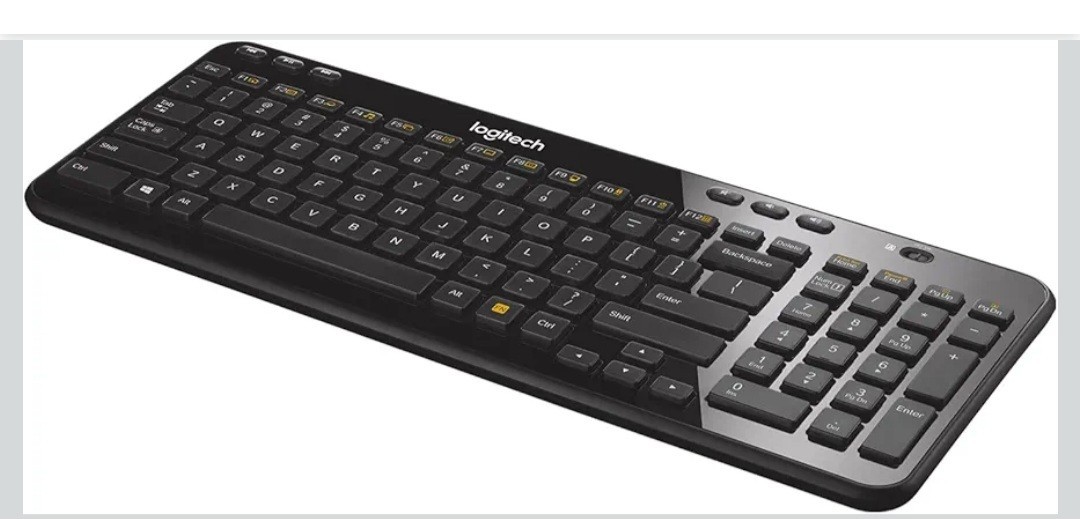 Logitech - K360 Wireless USB Desktop Keyboard  Compact Full Keyboard 3-Year