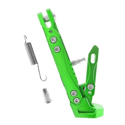 Universal CNC Aluminum Alloy High Quality Motorcycle Adjustable Kickstand Green