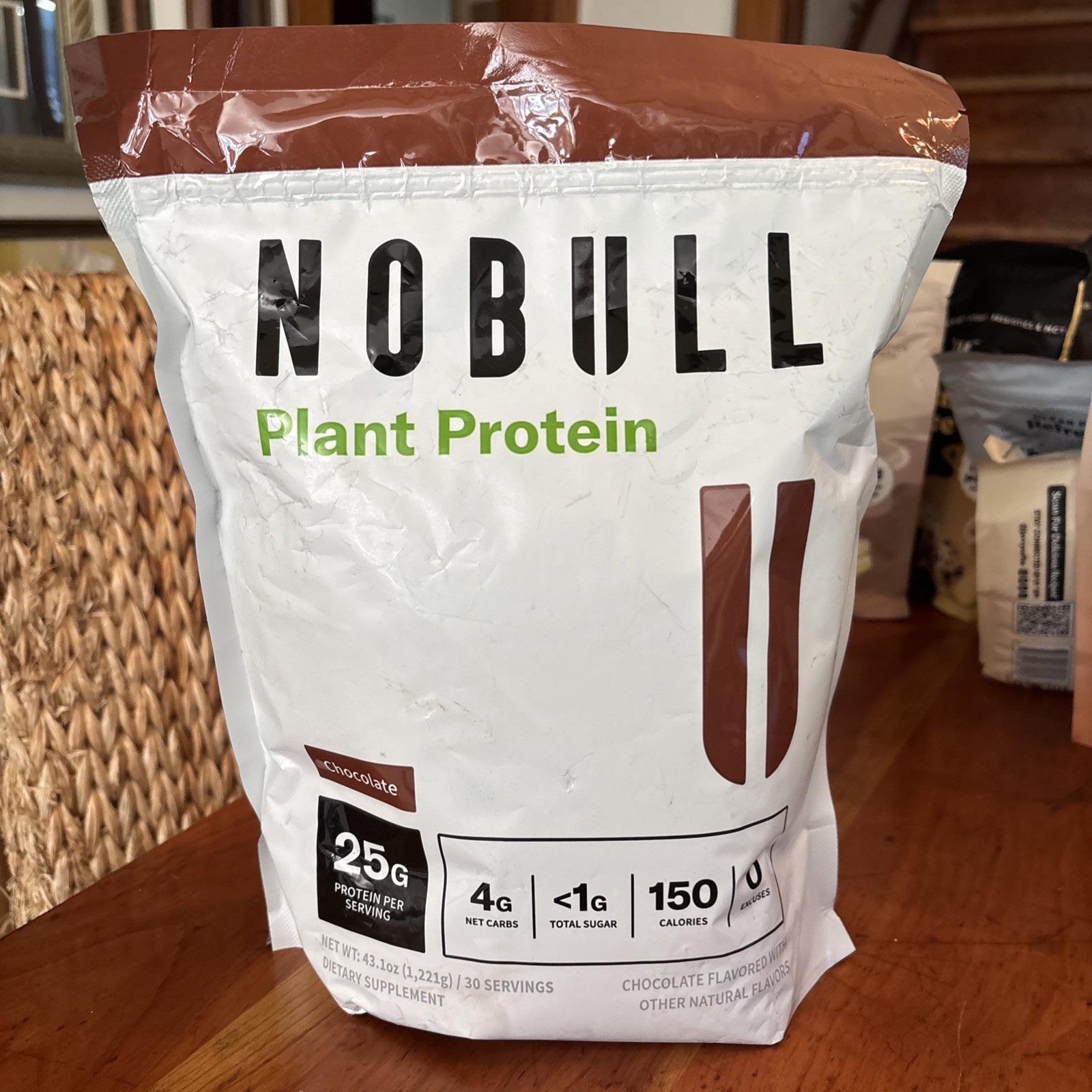 No Bull Plant Protein Chocolate 30 Servings