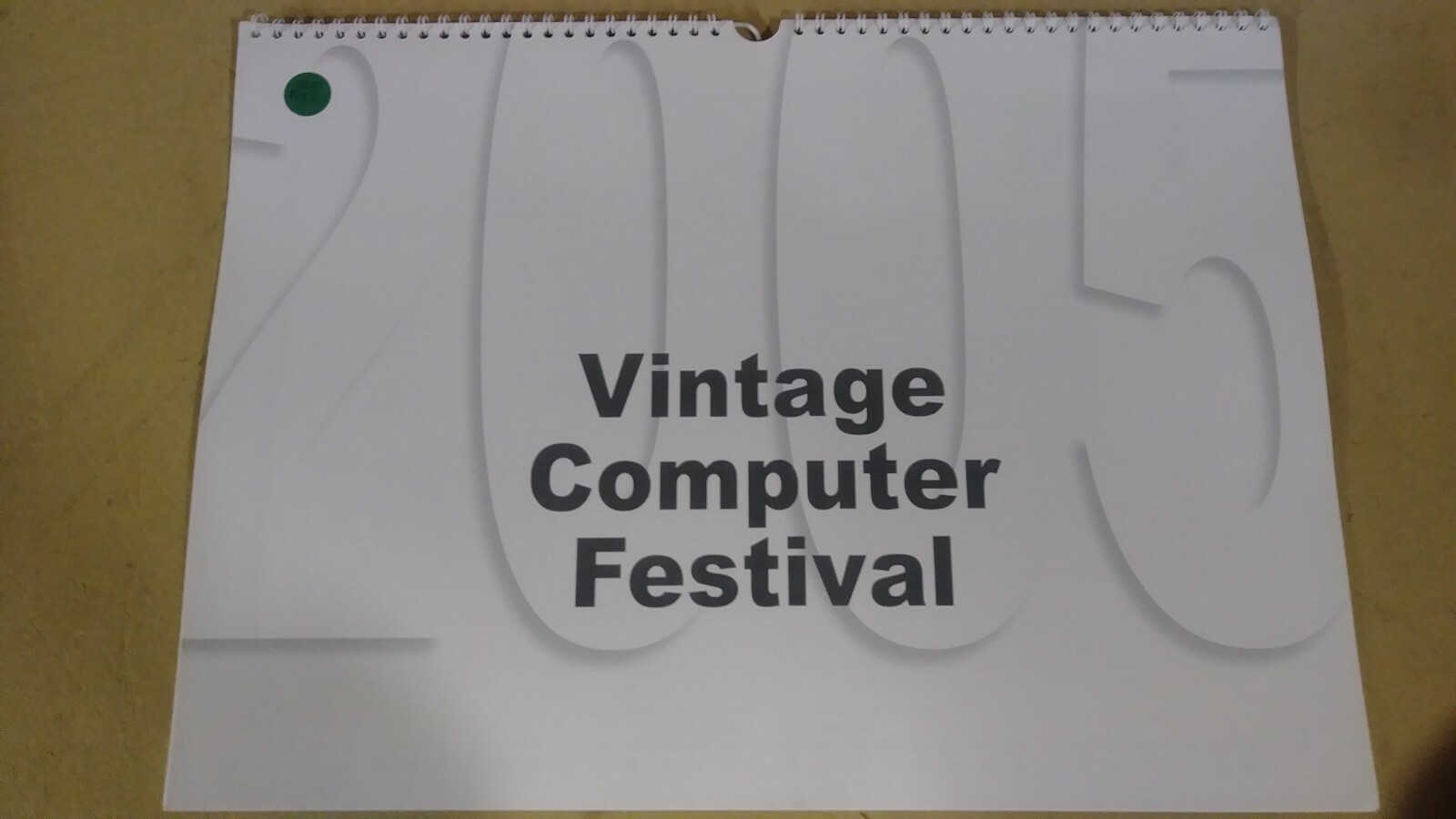 Vintage Computer Festival 2005 Calendar, Gorgeous Large Format, Good for 2022!
