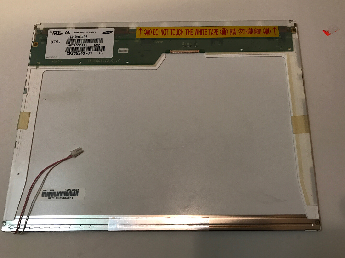 Samsung TFT LCD Panel LTN150XG-L02, 15.0” New