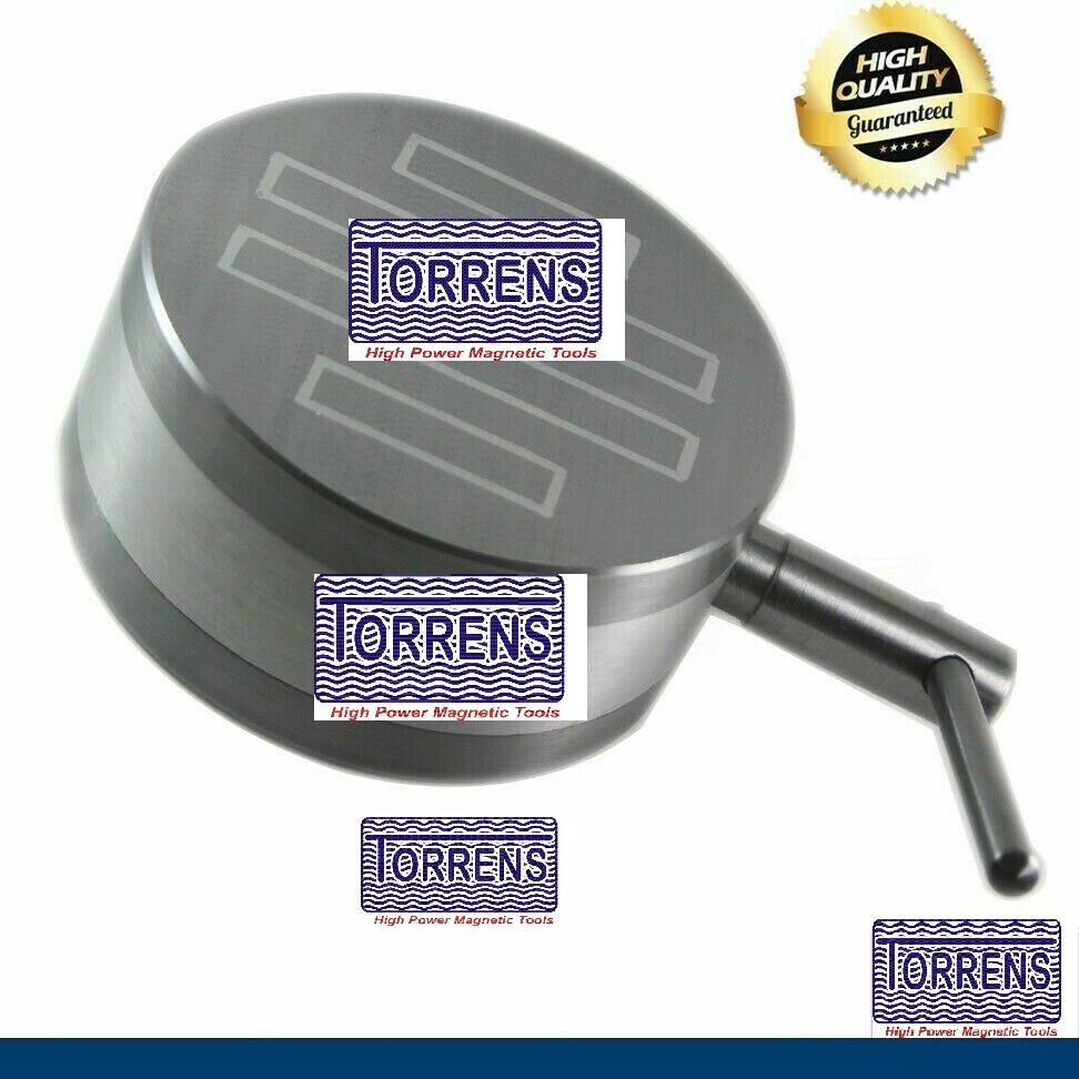 6" Round Permanent Magnetic Chuck 150mm Strong Workhold Powered Premium Quality