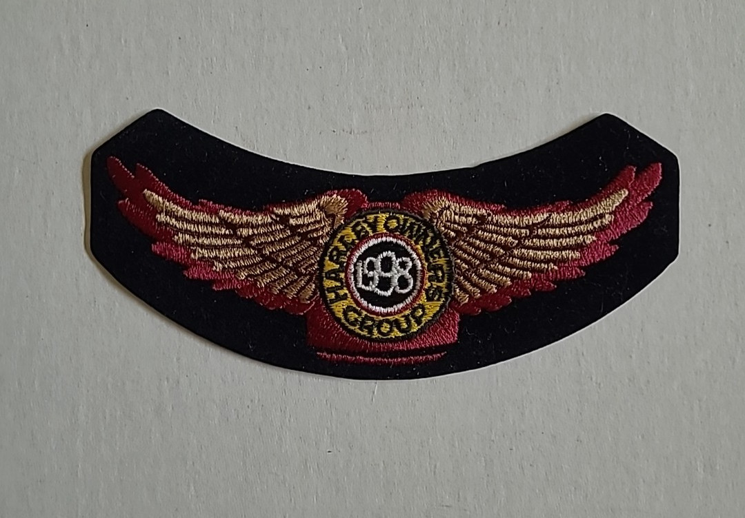 1998 Harley Davidson HOG Patch Owners Group 6in rocker wings