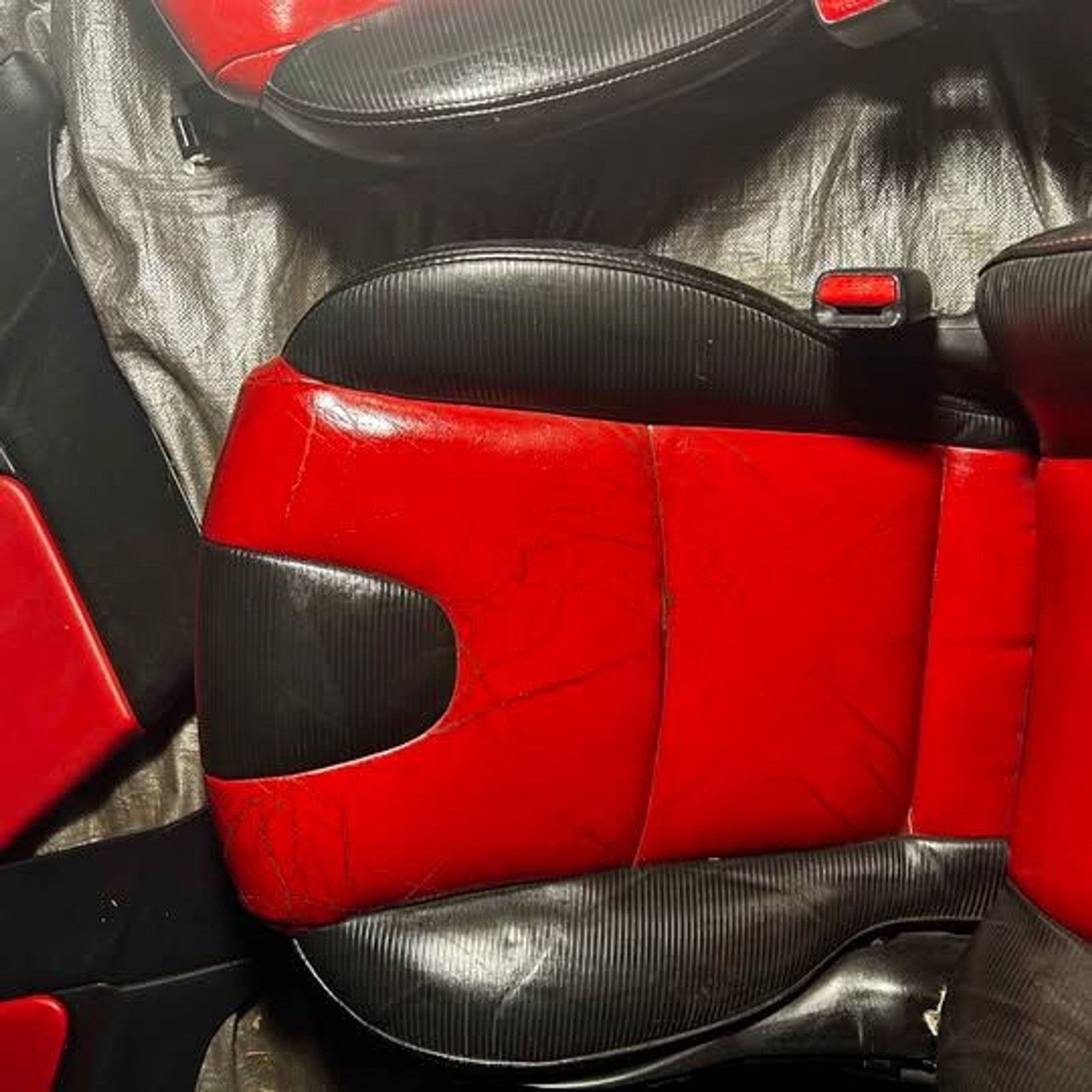 Mazda RX-8 Black & Red Leather Interior Seat Set & Door Panels - Used