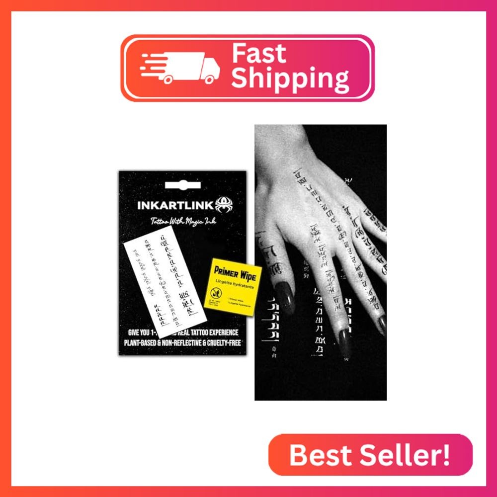 INKARTLINK Temporary Tattoos, Semi Permanent Tattoos, Adult Art Designs, Waterpr