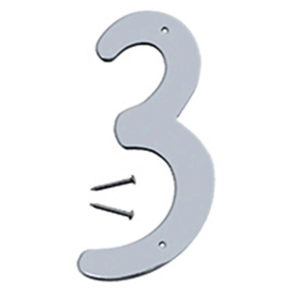 Hy-Ko™ 4" Satin Nickel Finish Number 3 (10 pcs.)