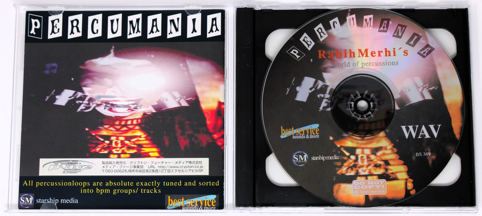 Best Service Percumania Rabih Merhi Sample/Sound Library/Sampling Double CD