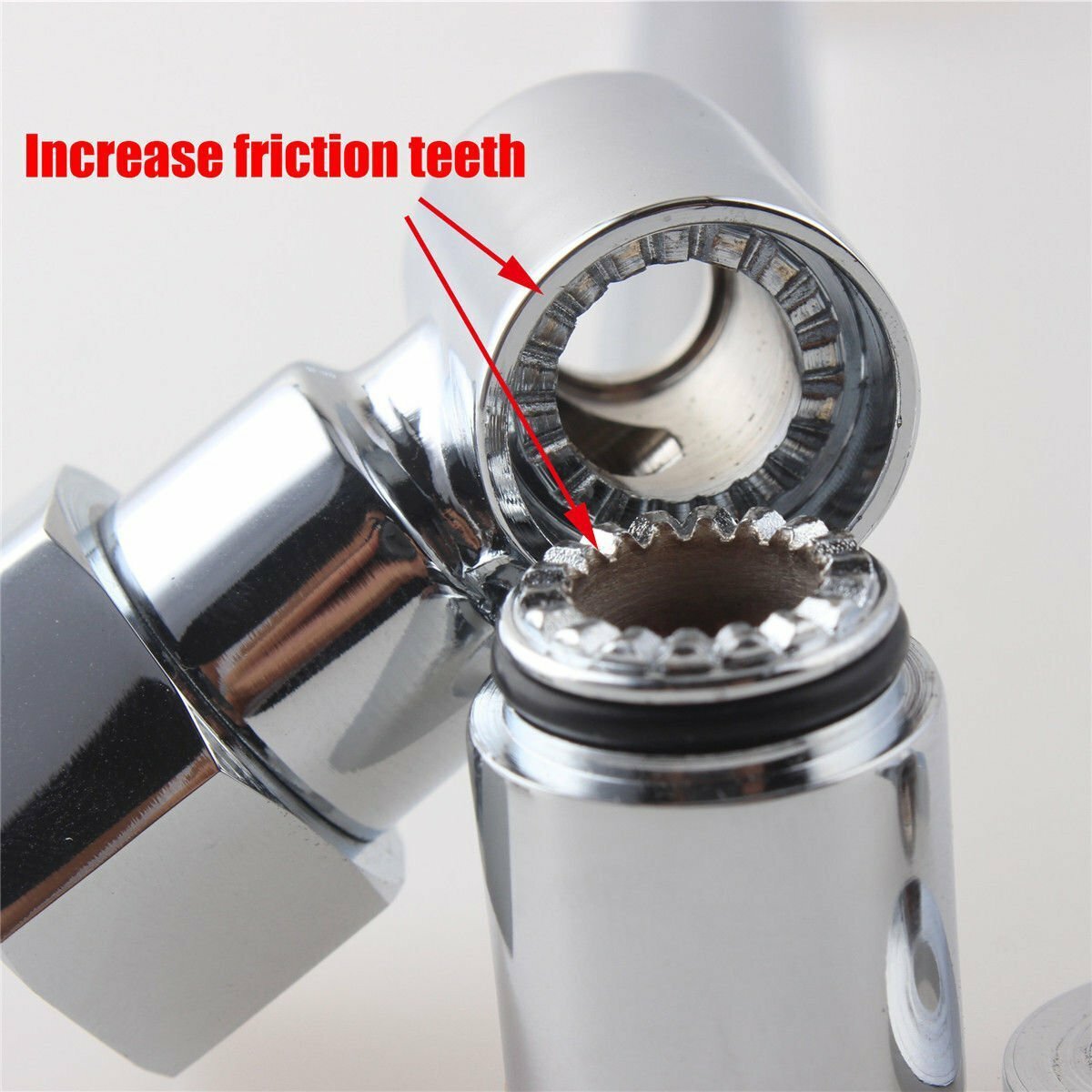 11" Solid Brass Shower Head Extension Arm with Lock Joints Adjustable Height