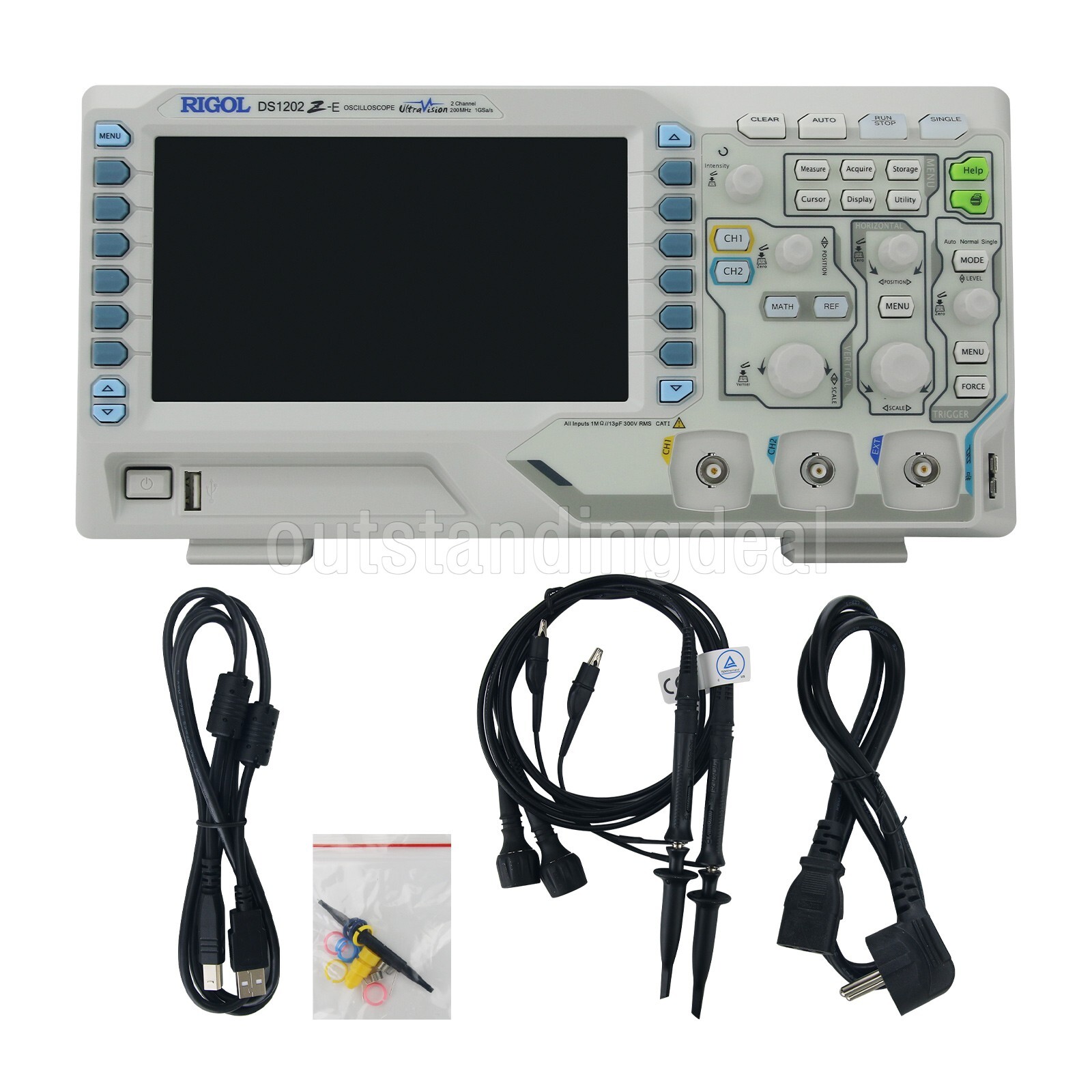 RIGOL DS1202Z-E 200MHz Bandwidth Dual Channel Digital Oscilloscope ot25