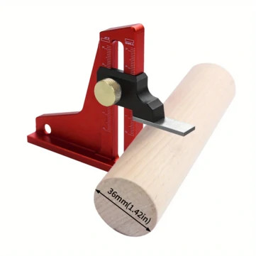 Woodworking Depth Gauge Versatile 0-50mm Dual Scale Precision Tool for Easy Rout
