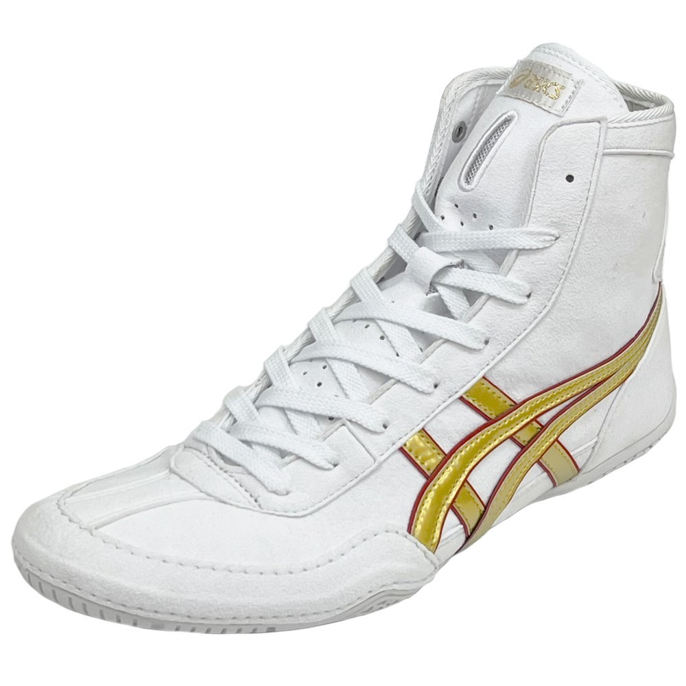 ASICS 1083A001 Special Order Wrestling Boxing Shoes White Gold Red Japan NEW