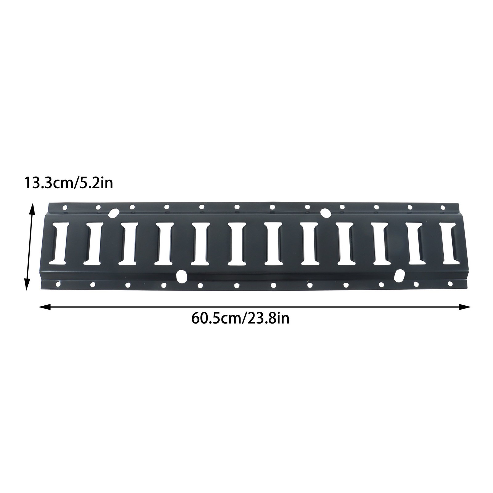 Universal 2FT E Track Rails 4 Pack Tie Down Anchor Kit Powder Coated Black