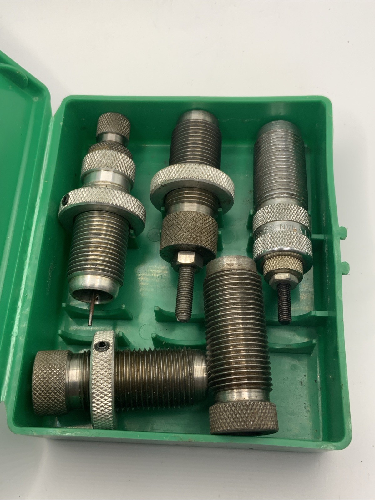 RCBS 38/357 carbide 3 die set plus extras Size and Lyman