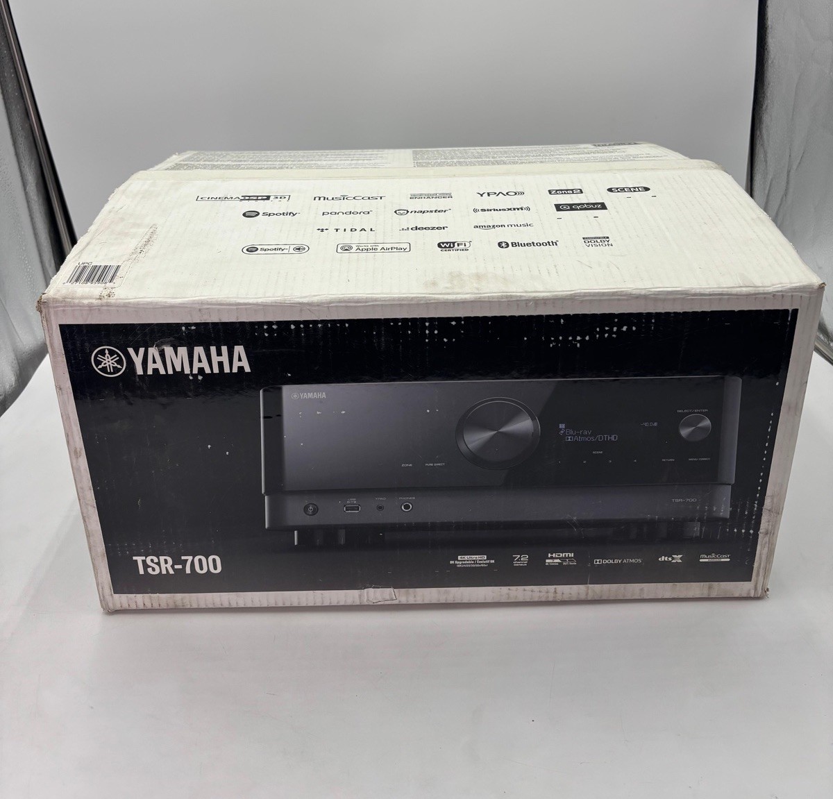 Yamaha TSR-700 7.2-Channel AV Receiver MusicCast Dolby Atmos DTS:X HDMI Black
